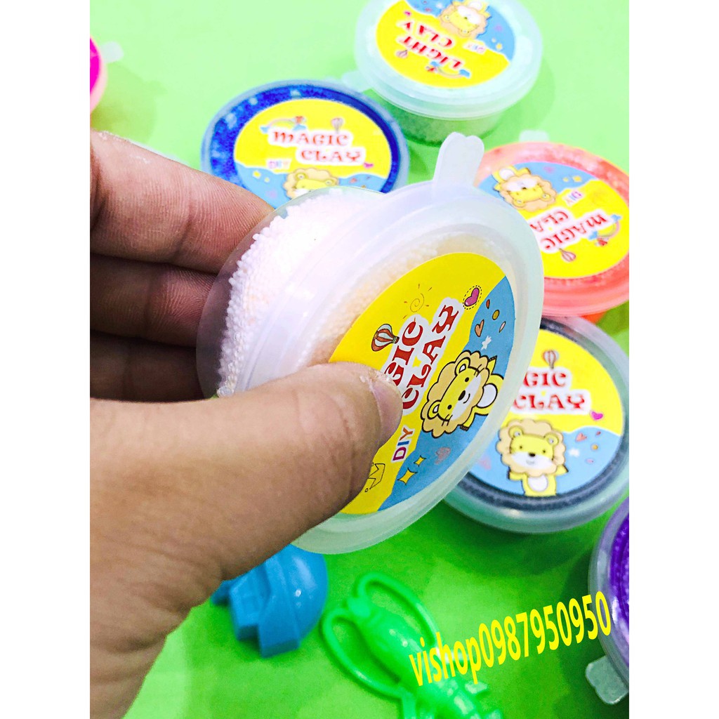 đồ chơi slime - hộp xốp cực dẻo mềm mã RZF61 N5 bên