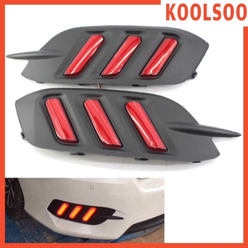 Set 2 Khung Đèn Đuôi Xe Màu Đỏ Cho Honda Civic Sedan