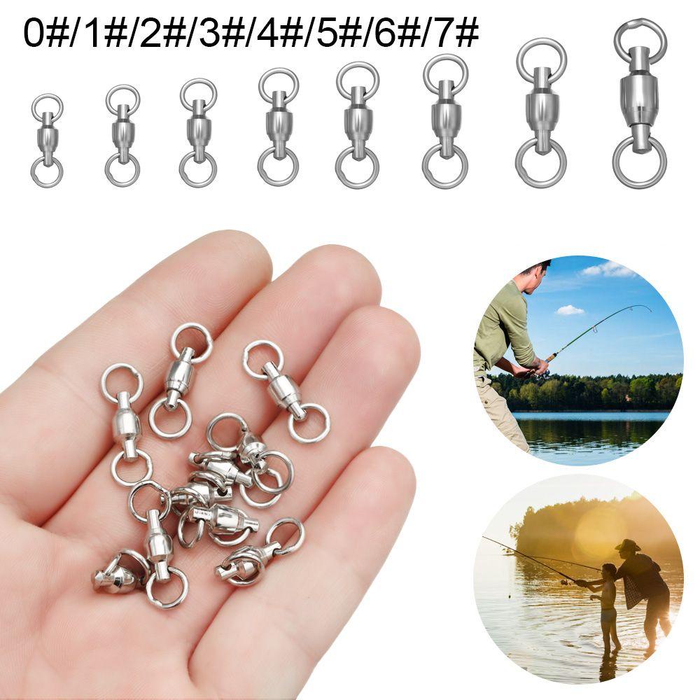Set 10 Khuyên Nối Câu Cá Bằng Thép Không Gỉ Chất Lượng Cao