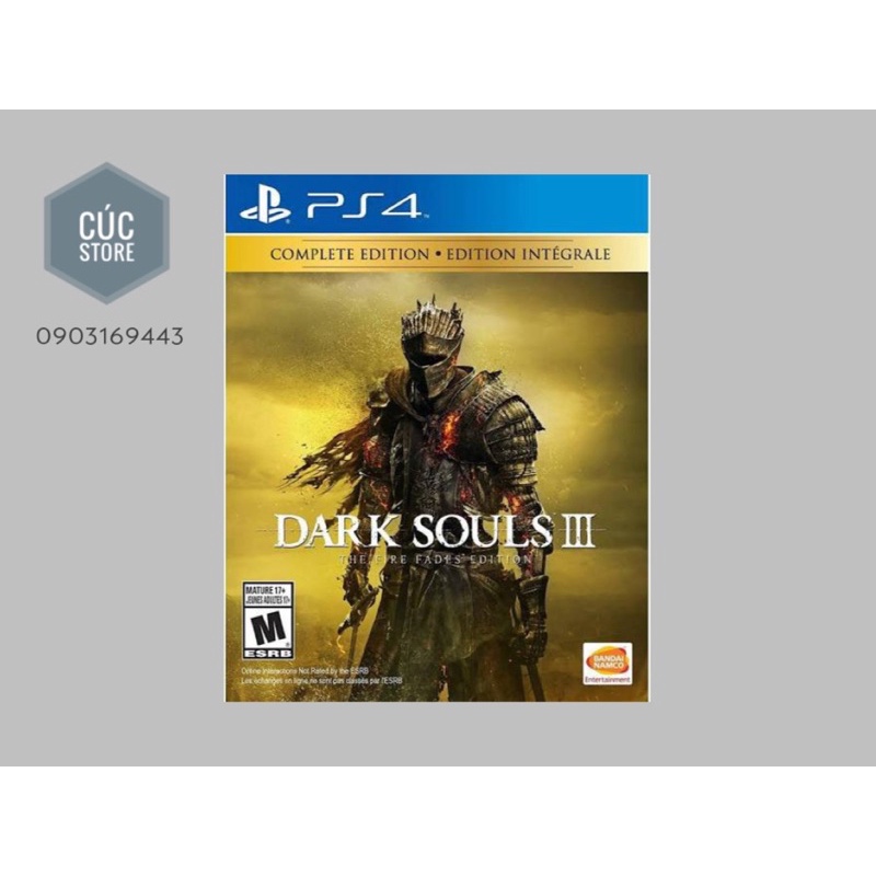 Đĩa game PS4: Dark souls 3 The Fire Fades Edtion