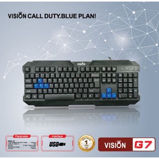 Bàn phím chuyên gaming vision/ bosston g7 - new box, bảo hành 6 tháng