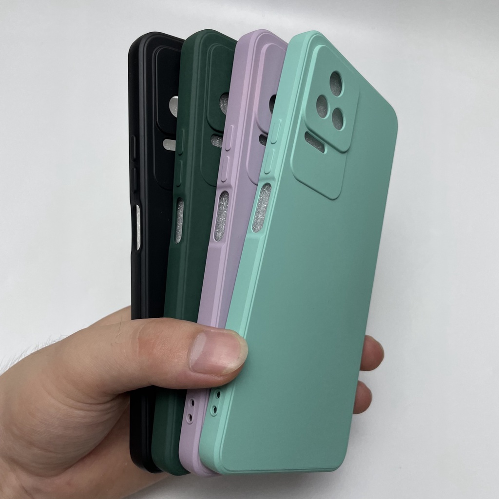 Ốp lưng Xiaomi Redmi K60 / Poco F5 Pro / K40S / K50 Gaming / K50 Pro / Poco F4 GT, Mặt lưng mềm mịn chống bẩn, Viền vuôn
