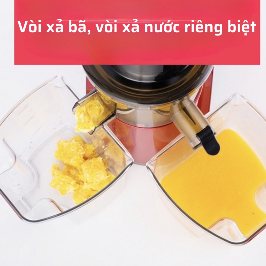 Máy ép chậm cao cấp Hauswirt Merkur 2023   kiệt bã, ép rau củ quả thoải mái.