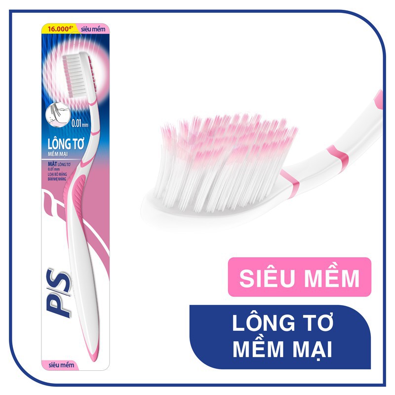 Bàn chải đánh răng Ps lông tơ mềm mại