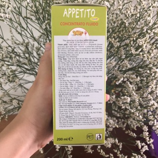 Siro ăn ngon Appetito Bimbi 200ml