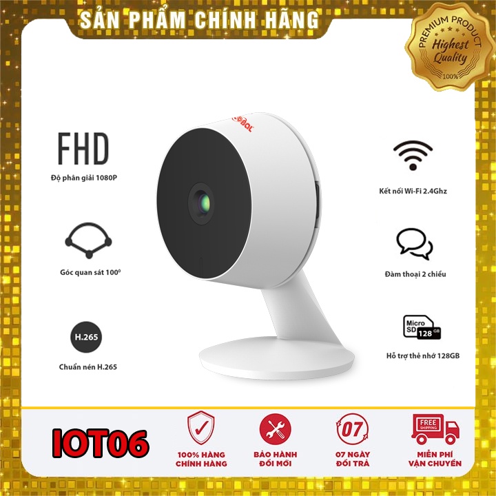 Camera WiFi Không Dây - Siêu nét - Global IOT06 - 2MP (Bảo hành 24 Tháng)