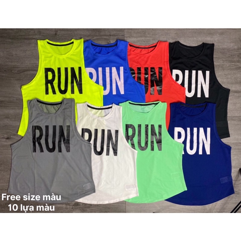 Áo tanktop RUN thể thao tập gym yoga nữ