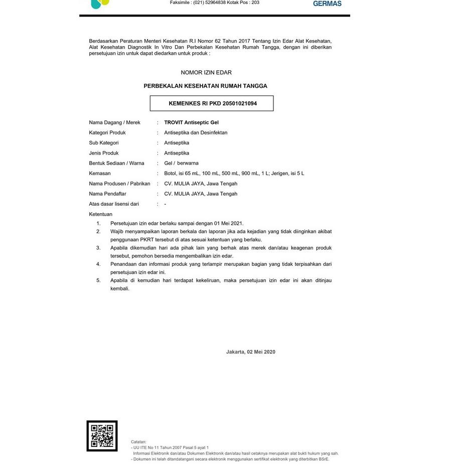 (Hàng Mới Về) Gel Rửa Tay Trovit 1 Liter 60ml | BigBuy360 - bigbuy360.vn