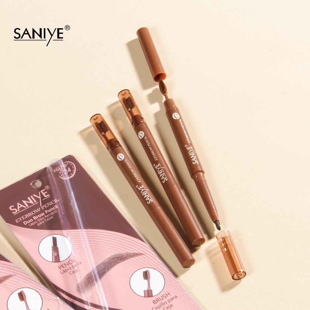 Eyebrow Pencil SANIYE M326 Double Head With Brush Waterproof 0.33g