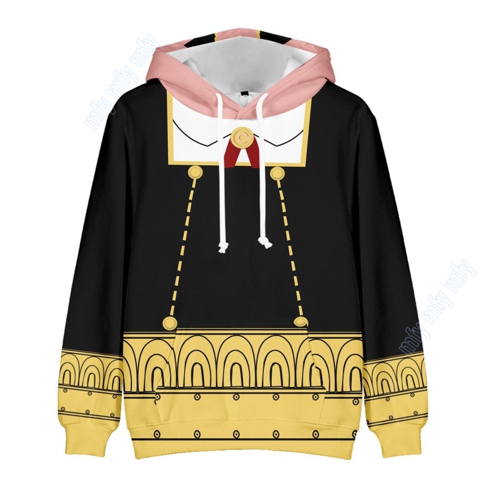 Áo Khoác Hoodie Tay Dài Hóa Trang Hoạt Hình Spy x Family Anya Forger Cho Trẻ Em