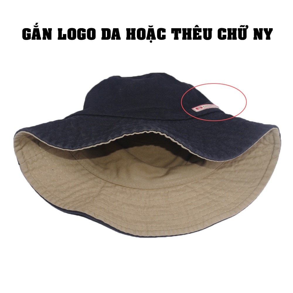 [ Đội được cả mặt trái phải ] Nón tai bèo nón tai bèo nam mũ tai bèo vành nhỏ vải cotton tốt, vành xụp chống nắng tốt