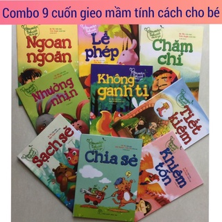 Sét 9 cuốn Gieo Mầm Tính Cách Cho Bé Yêu. Quà tặng cho bé yêu phát triển toàn diện