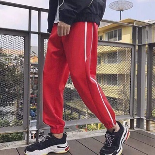 Quần nỉ Jogger thời trang nam 2 sọc