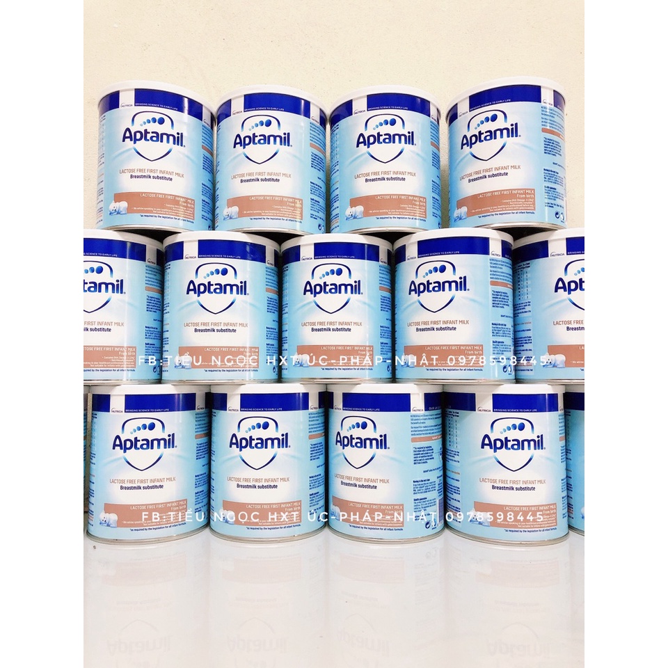 Sữa Aptamil Free Lactose UK cho bé bất dung nạp Lactose 400gr bay air 100%