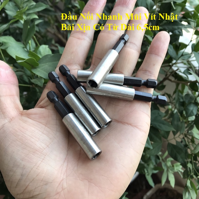 Đầu Nối Nhanh Mũi Vít Nhật Bãi Có Từ Dài 6.5cm