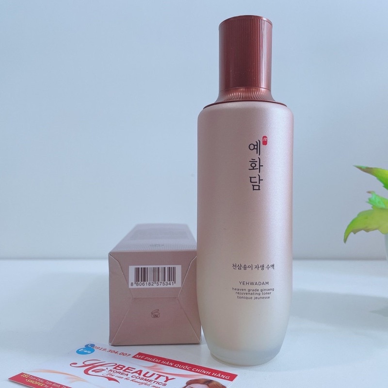 Nước hoa hồng dưỡng ẩm cân bằng trẻ hóa da The Face Shop Yehwadam Heaven Grade Ginseng Rejuvenating Toner 155ml