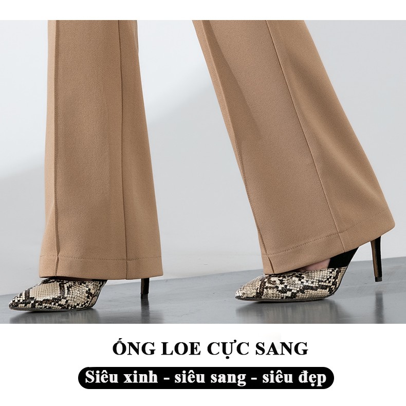 Quần Vải Ống Loe, Quần Tây Ống Loe Lưng Cao - Siêu tôn dáng, che khuyến điểm bụng đùi - SINB.STORE | BigBuy360 - bigbuy360.vn
