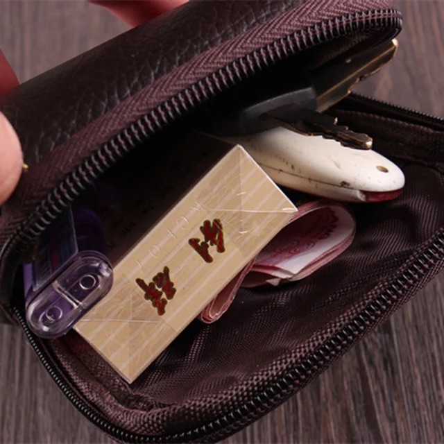 Túi Đeo Hông Đeo Thắt Lưng Đựng Điện Thoại Da Thật T08