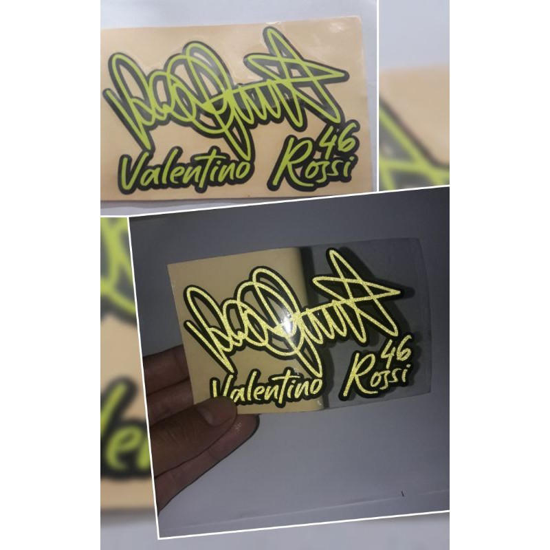 Valentino Rossi Sticker Chữ Ký Dán Trang Trí