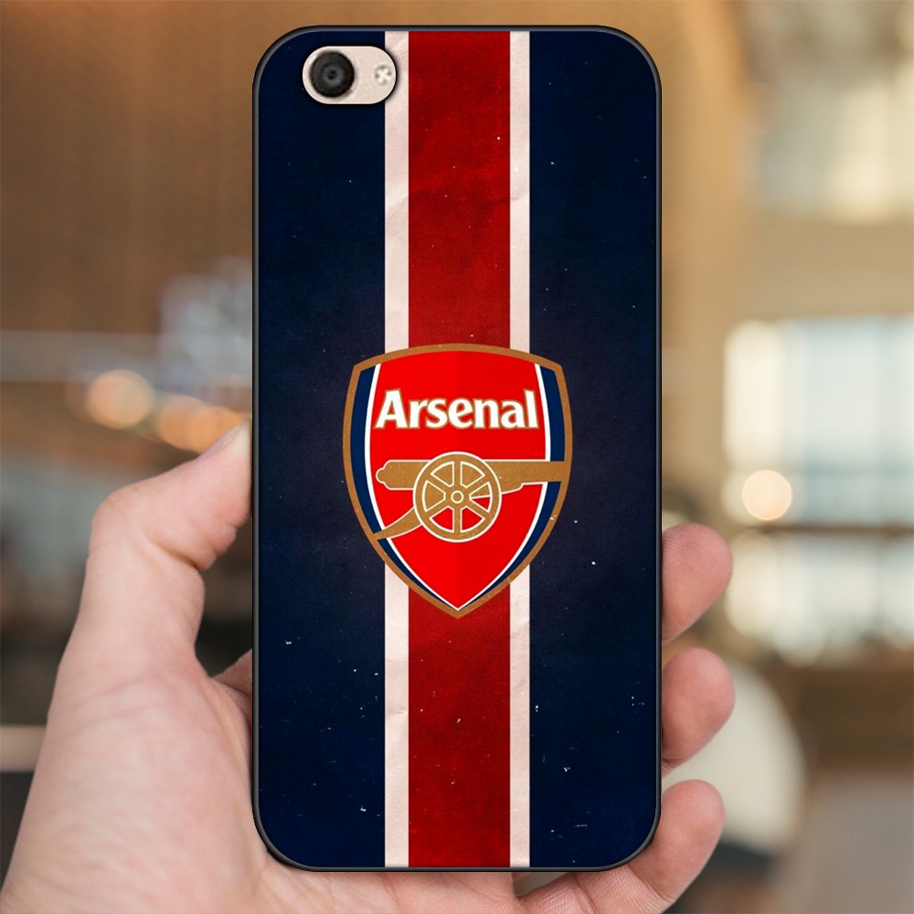 Ốp lưng Vivo V5, V5 Plus viền đen in hình Arsenal FC