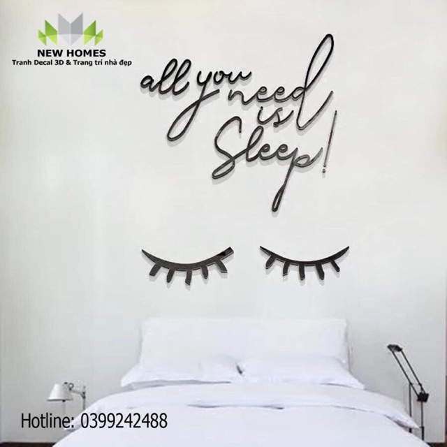 Tranh mica 3D- sleep