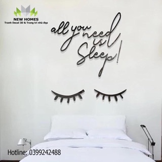 Tranh mica 3D- sleep