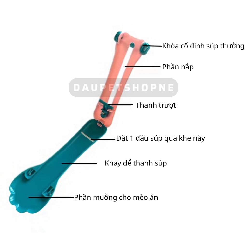 Muỗng ăn súp thưởng cho mèo