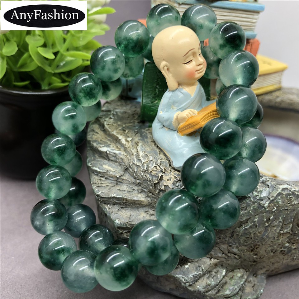 Vòng tay hạt Chalcedony đá xanh đá tự nhiên dành cho nữ Trẻ em