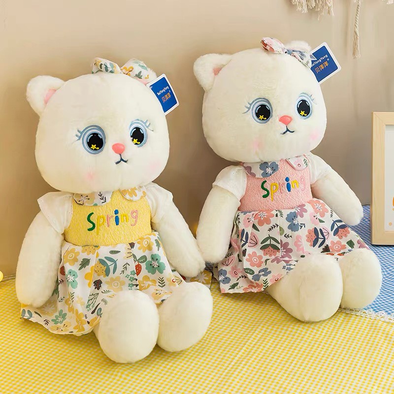 Gấu Bông Mèo Smile - Mèo Bông Nhập Khẩu Mềm Mịn