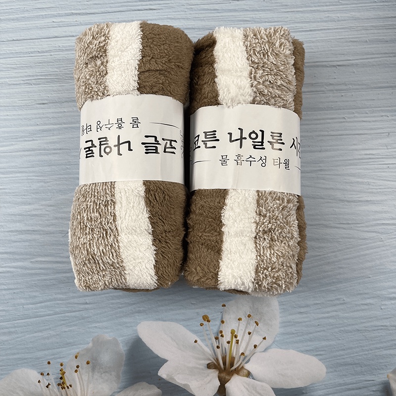Khăn tắm lông cừu siêu mềm mịn, thấm hút cực tốt, an toàn cho da 35x75cm