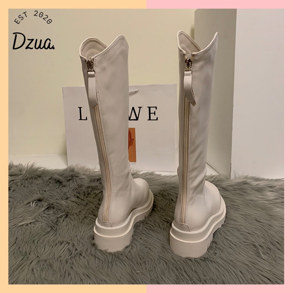 GIÀY BỐT ULZZANG CAO KHÓA KÉO ĐẾ CAO 5 CM