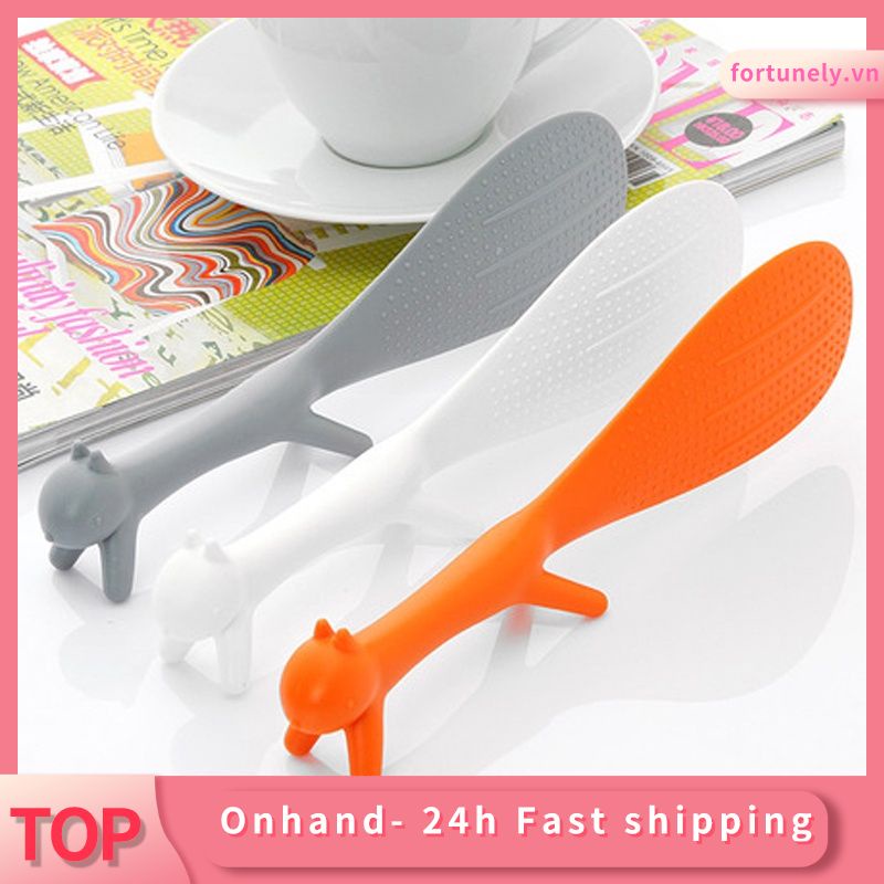 Barley rice scoop with cute squirrel design