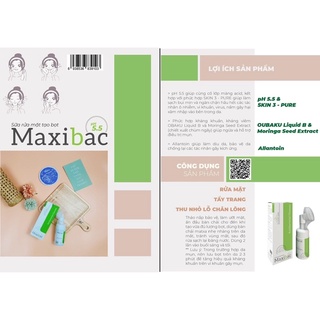 Sữa rửa mặt tạo bọt Maxibac pH5.5 chai 100ml