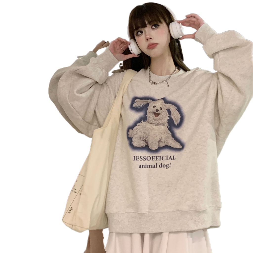 Áo nữ PERTY cổ tròn ngọt ngào và dễ thương phong cách Hàn Quốc thời trang mùa thu