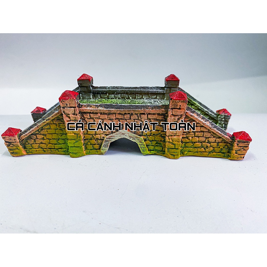 CẦU TRANG TRÍ BỂ CÁ, NON BỘ 13X3X3CM