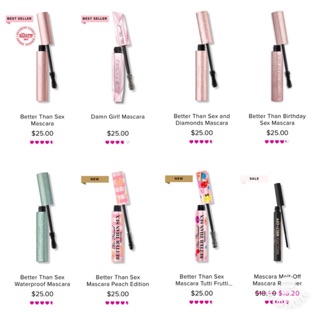 [TỔNG HỢP 6/10] 𝓣 𝓸 𝓸 𝓕 𝓪 𝓬 𝓮 𝓭 Chuốt my Better Than Sex, Melt Off, Damn Girl (mascara, chuốt mi, waterproof, volume)