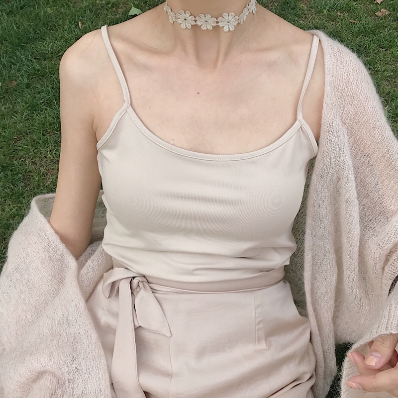 Áo Hai Dây Màu Trơn Màu Đơn Giản 20223