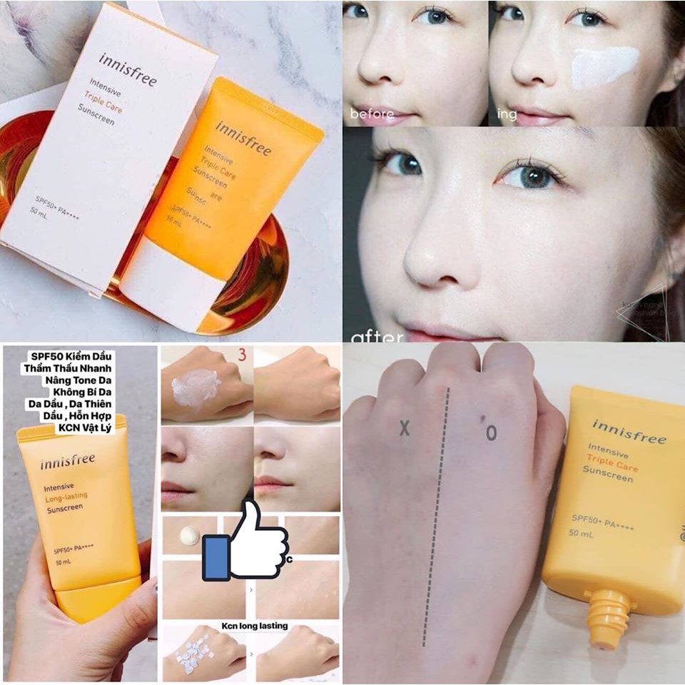 KEM CHỐNG NẮNG INNISFREE CÁC LOẠI