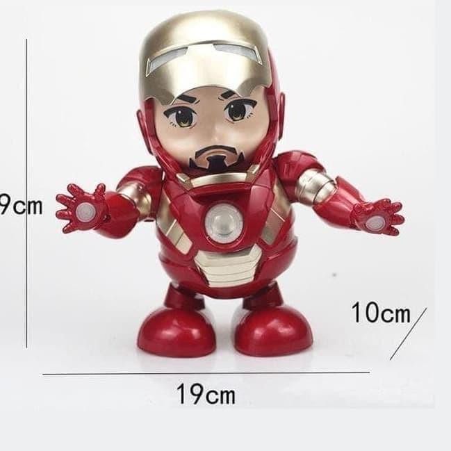 Mô Hình Đồ Chơi Robot Nhảy Múa Ld-500A Iron Man / Led / Dance Hero - M135- Black Đen