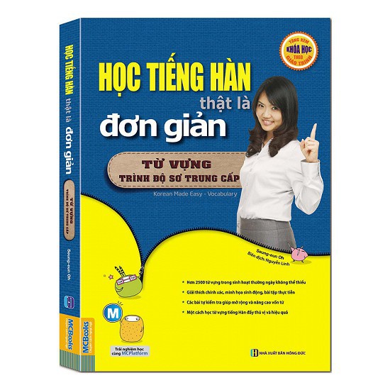 Sách - Học Tiếng Hàn Thật Là Đơn Giản - Từ Vựng Trình Độ Sơ Trung Cấp