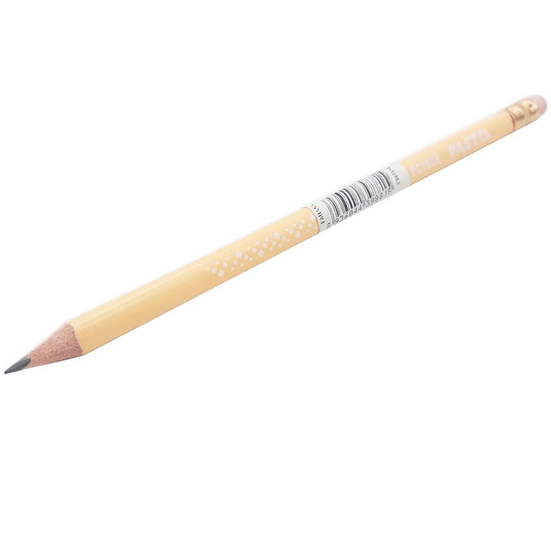 Bút Chì Gỗ Pastel HB Có Gôm Stacom PC106A - Mẫu 2 - Màu Vàng
