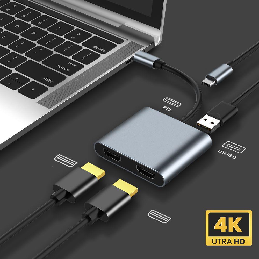 MYRONGVN Đế Sạc Điện Thoại Cổng USB C Hub 4K 60Hz