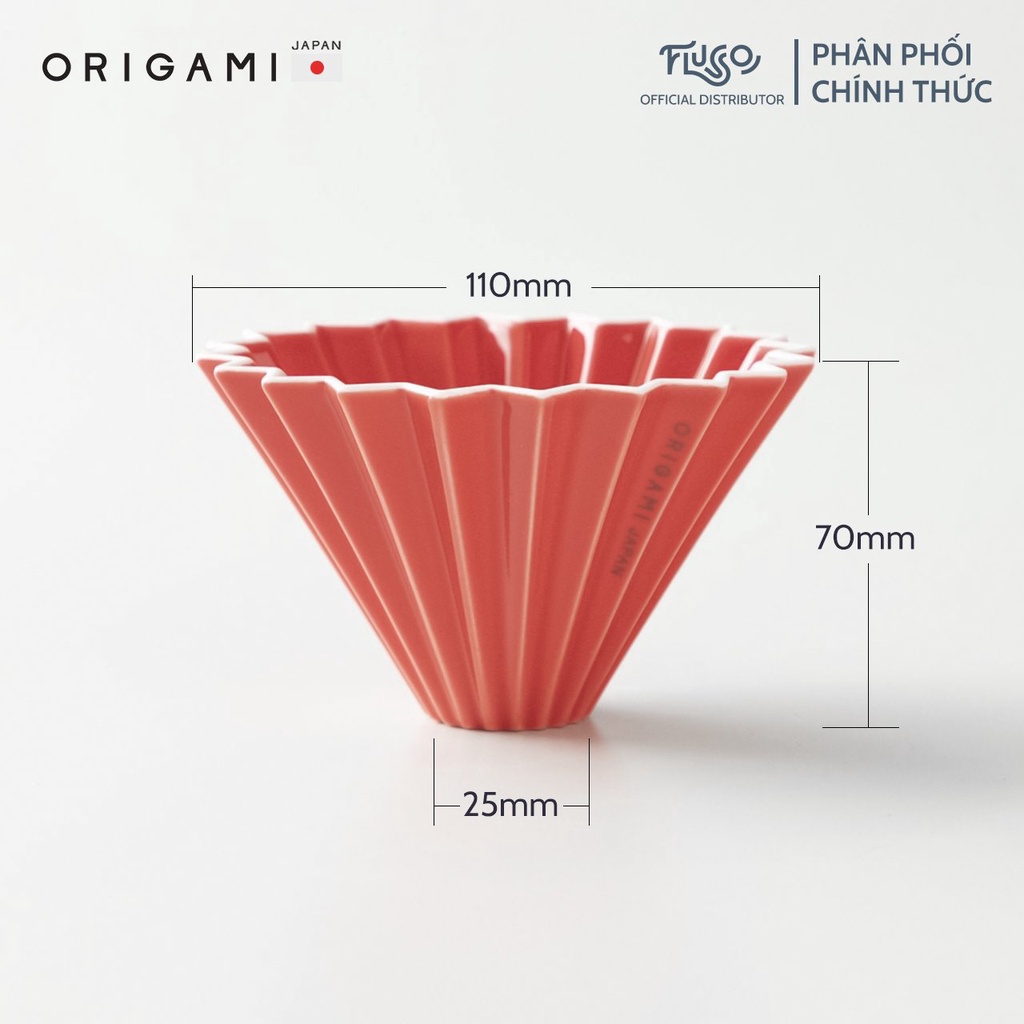 [ORIGAMI JAPAN] Phễu Lọc ORIGAMI Size S - Phễu Lọc Cà Phê V60