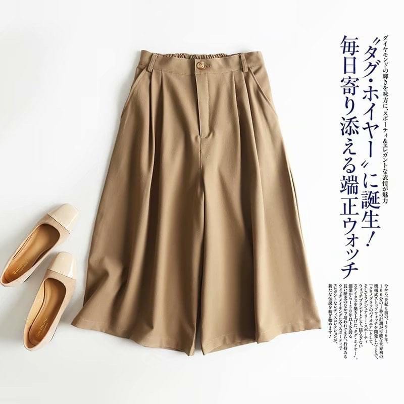 QUẦN ỐNG RỘNG DÁNG LỬNG VẢI ĐŨI NHẬT MẶC MÁT DÁNG XINH KIỂU DÁNG THANH LỊCH NHẸ NHÀNG THỜI TRANG THIẾT KẾ BANAMO 924