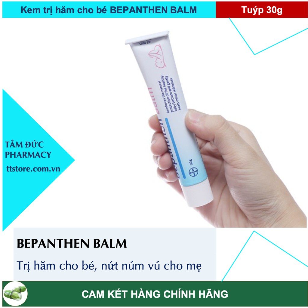 BEPANTHEN BALM - Kem bôi chống hăm cho bé, nứt núm vú cho mẹ [bebanthen / betathen / trapanthen] (Tuýp 30g)