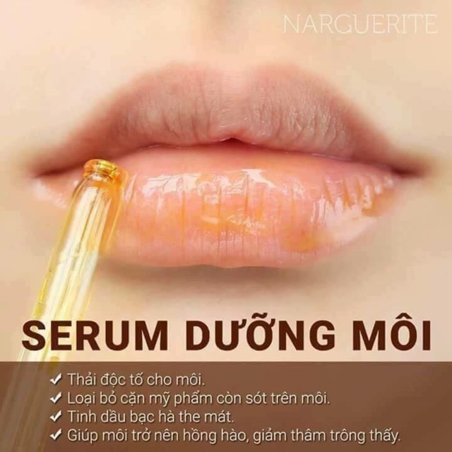 Serum dưỡng môi Narguerite 5ml+ tặng nạ mắt collagen