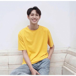 < FREESHIP > Set Áo Thun Vàng phối Quần Basic Kem [ Form UNISEX ]