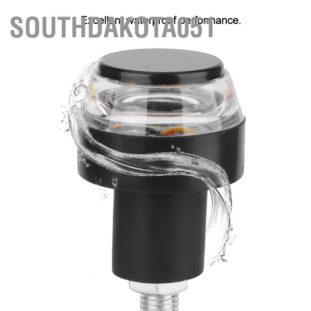 Southdakota051 2pcs LED License Plate Light Signal Lamp 27.6in Cable Accessory for Motorcycle ATV Scooter