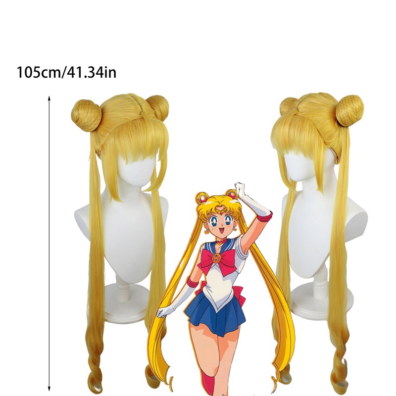 Tóc Giả Cosplay Thủy Thủ Mặt Trăng Tsukino Usagi