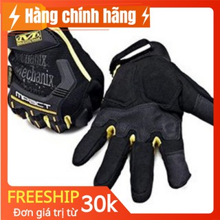 Găng Tay Dài Ngón Tập Gym, Bảo Hộ Bike Cao Cấp Mechanic Mpac - Đệm Cao Su Dày